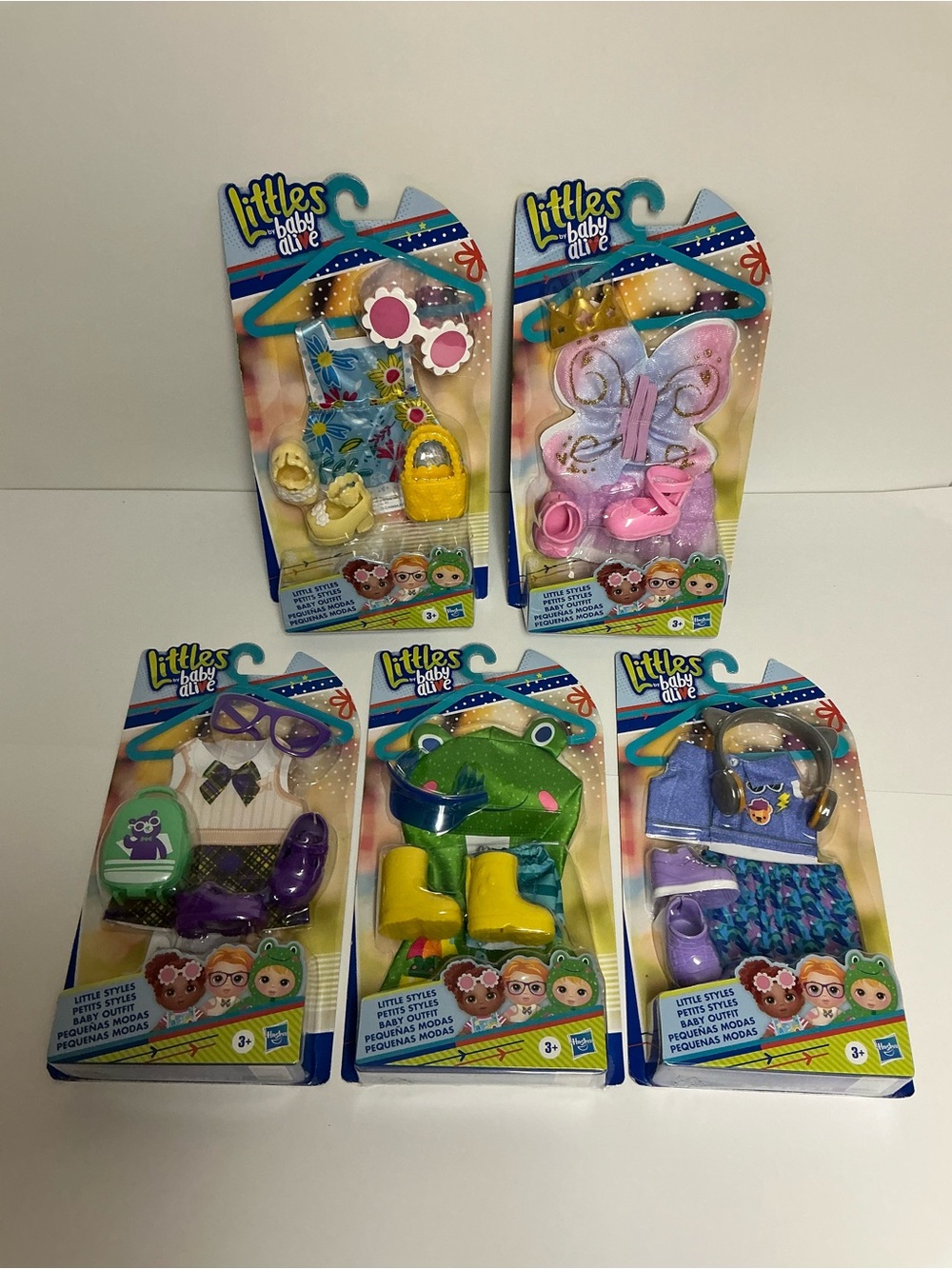 Hasbro Littles Baby Alive Doll Outfits - Lot of 5 NEW Sets